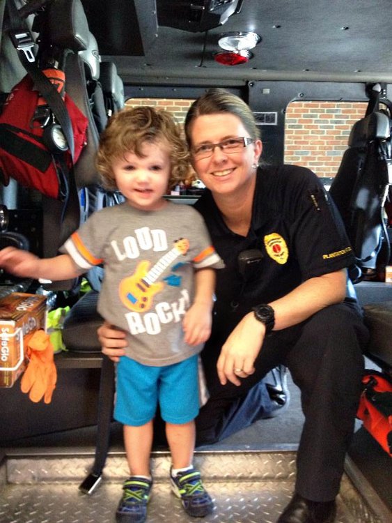 2014_06_01_Levi_03 Levi got to visit a real Fire Station thanks to Angie Tweedy!
