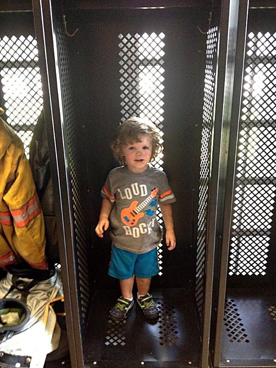 2014_06_01_Levi_05 Levi got to visit a real Fire Station thanks to Angie Tweedy!