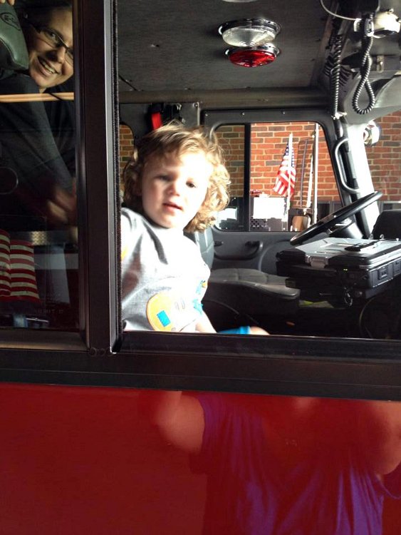 2014_06_01_Levi_04 Levi got to visit a real Fire Station thanks to Angie Tweedy!